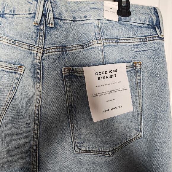 Good American Denim - 18 Plus | Good American | NWT | Good Icon Straight Jeans | MSRP $169